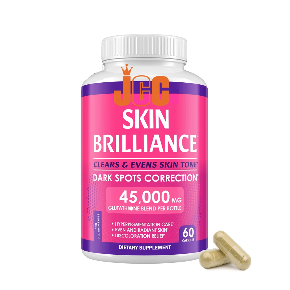 skin whitening herbal formula supplement  L-Glutathione  dark spots correction & antioxidant & liver detox Anti Aging  capsules