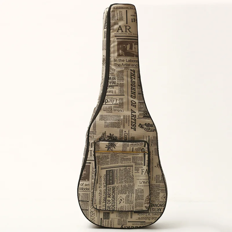 Wholesale Newly Designed Newspaper High Quality 41 Inch Account Guitar Classical Gig Bags Musical Instrument Bags Case