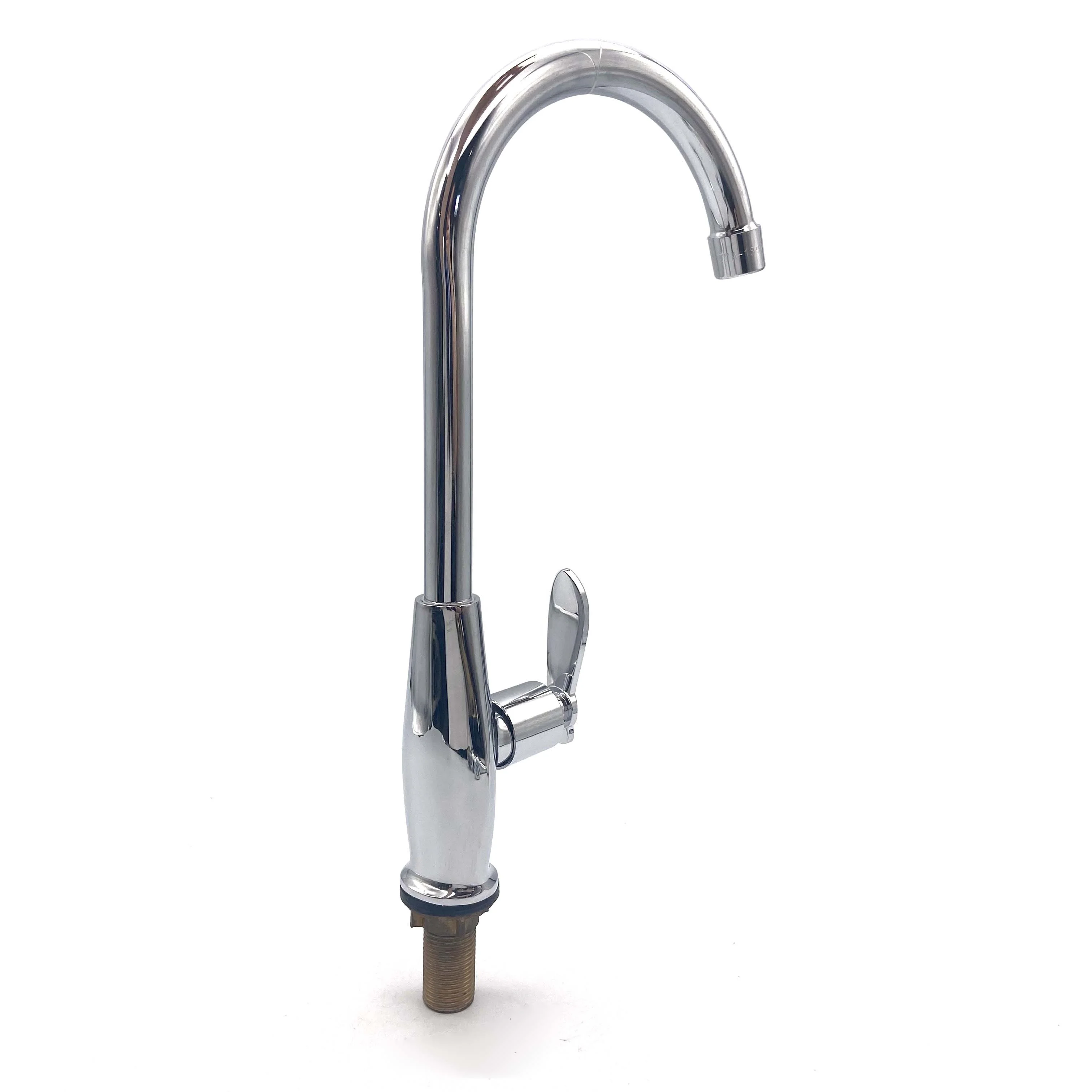 MCPOLOO Water Brass Kitchen Goose neck Sink Faucet Tap