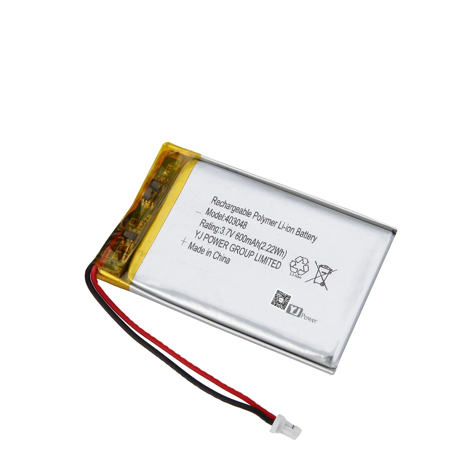 YJ354040 620mah 3.7v Lithium Polymer Battery Rechargeable Lipo Battery KC LCO Environmental Safety Long Life YJ Power Acceptable