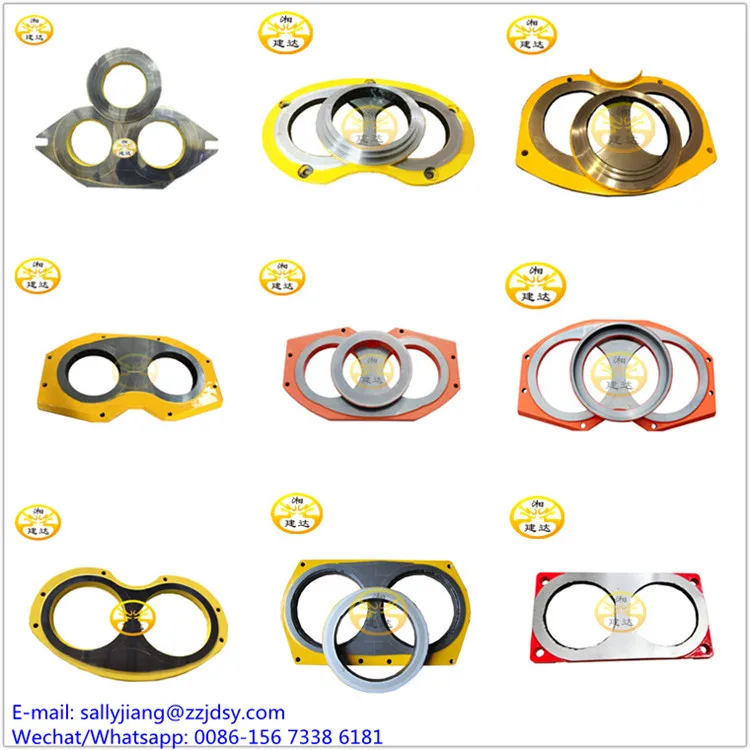 Износостойкая пластина Putzmeister для бетонного насоса очков TK20/TK30/TK60/SPM500/SPM4210/P715D Прямая поставка с завода
