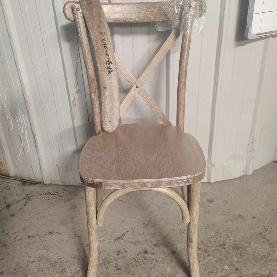 2021 Wholesale Cheap Party Wedding Event Dining Cross Back Chair