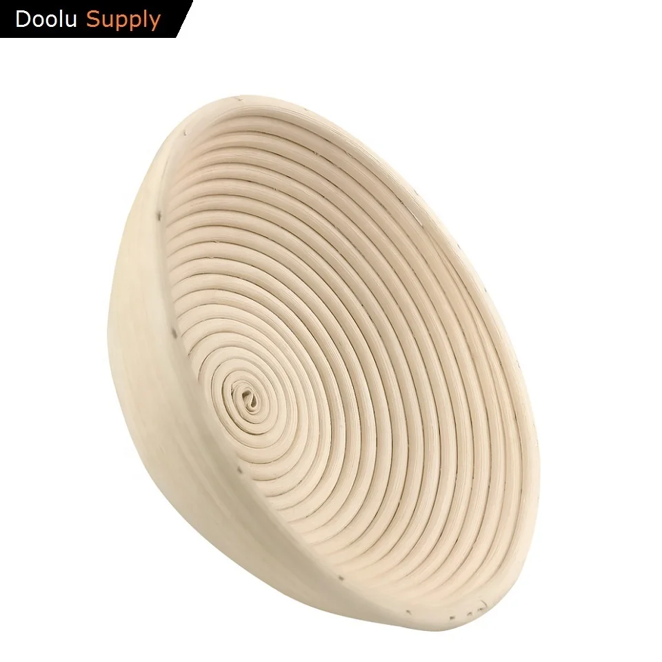 Rust Free Round Sourdough Proofing Bowl 9inch Round Natural Rattan Bread Proofing Basket
