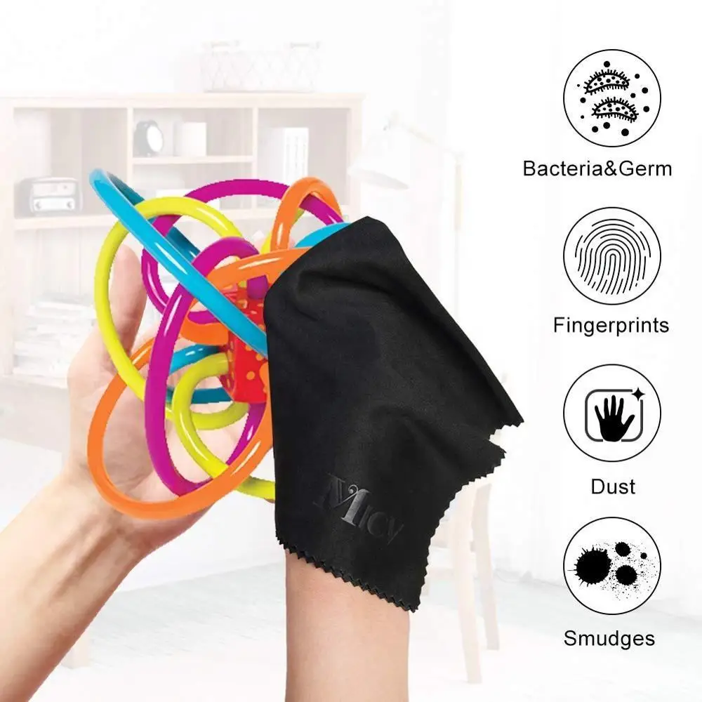 East Sunshine custom logo microfiber eyeglasses lens cleaning cloth glasses clean cloth phone TV camera screen wipes