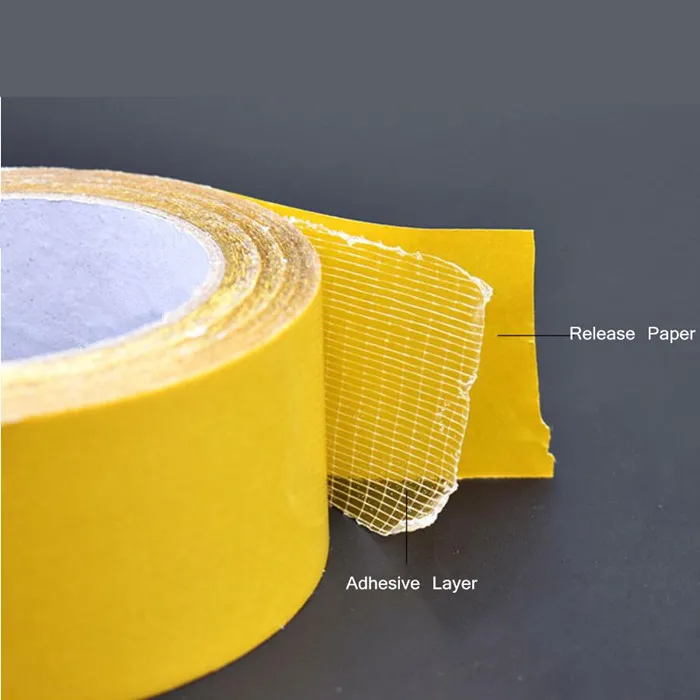 Manufacturer fiberglass mesh tape,super strong yellow pet thin adhesive double sided tape,fiberglass mesh drywall joint tape