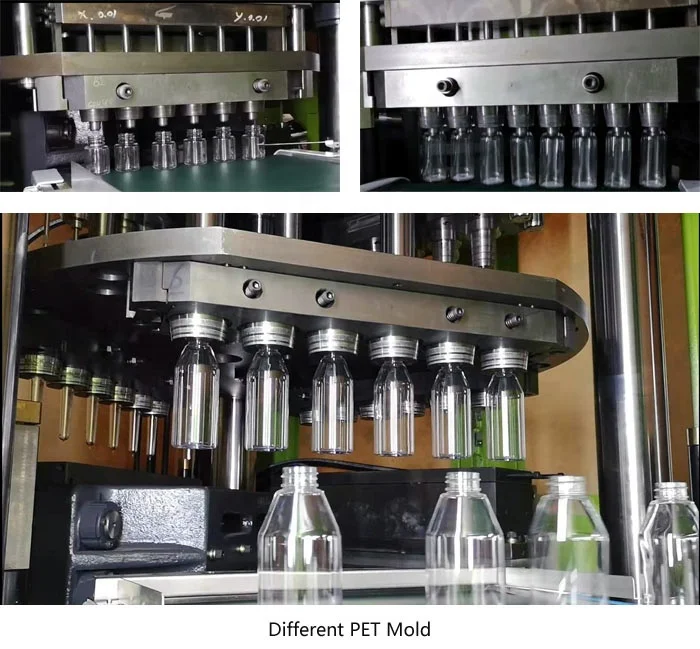 Automatic PET plastic bottle injection stretch blow blowing molding moulding