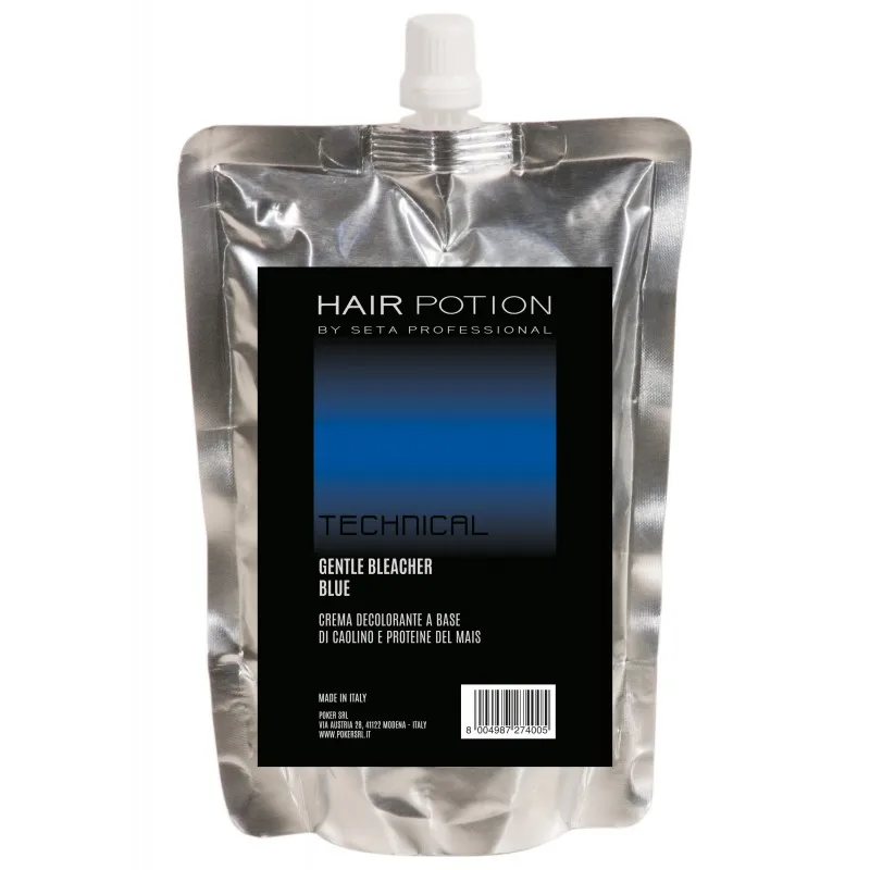 Organic Hair Dye Cream Bleach Latest Generation Quick Powerful Italian Delicate Lightening up to 6 Tones Hair Potion