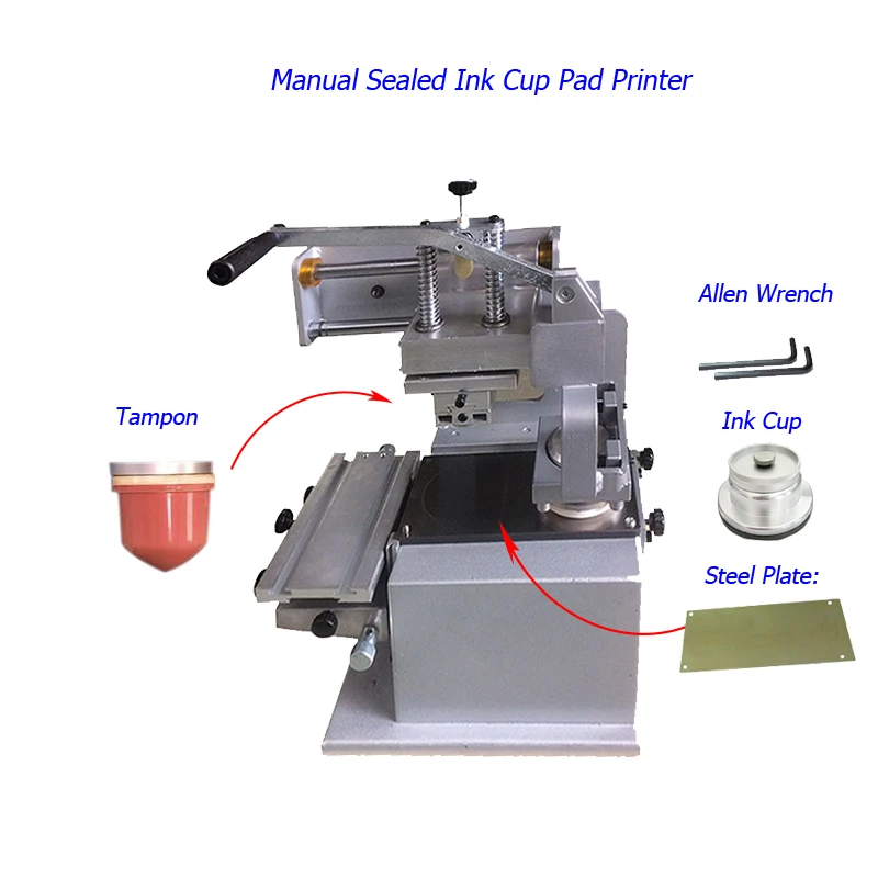 Cheap Small Manual Pad tampones Printer in Stock for Softballs