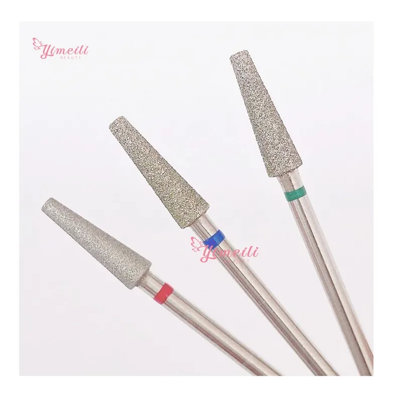 YML Diamond Nail Drill Bits Manicure Russia Cuticle Burr Nails Accessories Ball/Cone/Barrel/Needle/Flame Shape