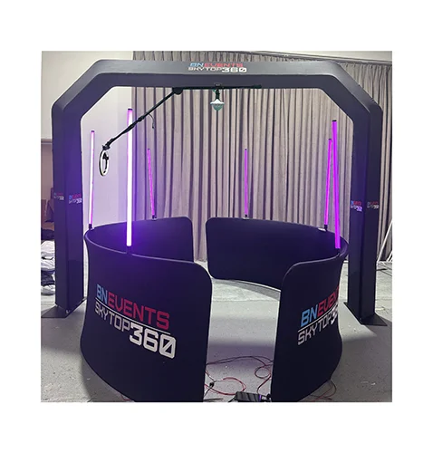 Factory Wholesale Overhead 360 Motor Camera Sky 360 Selfie Photo Booth Degree Automatic Top Base Enclosure Half Circle Best