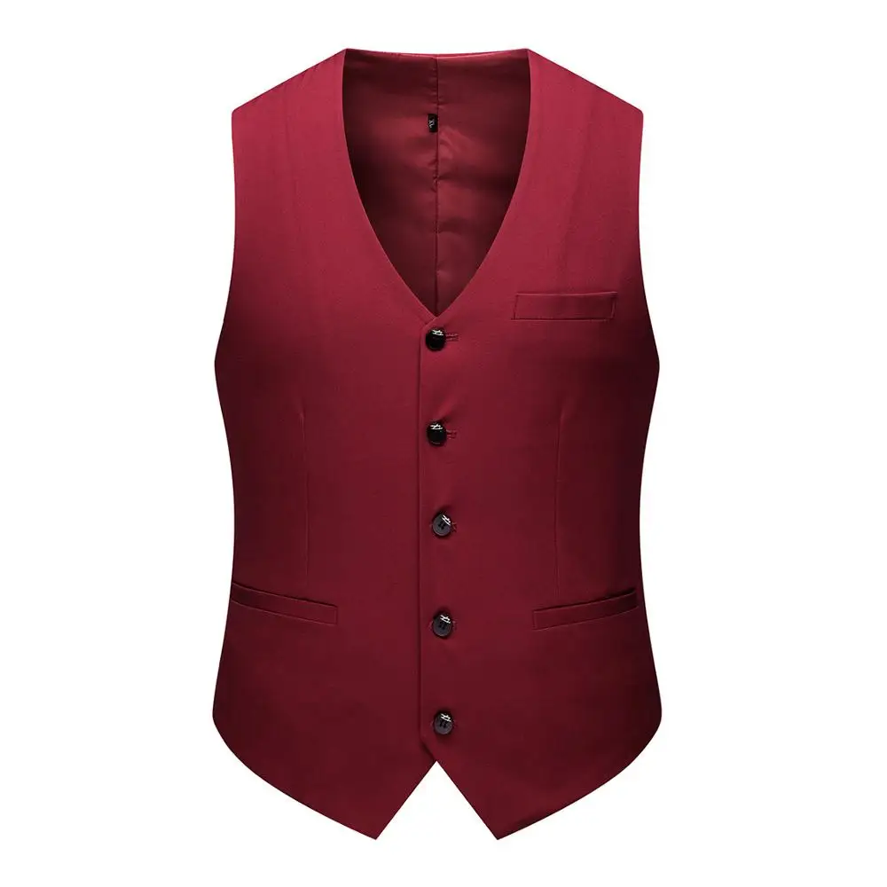 
Облегающий мужской модный жилет из полиэстера 