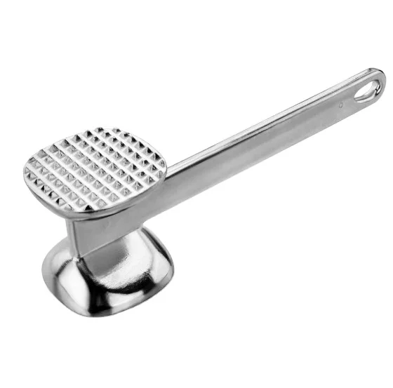 Металлический Мясорубка Amazon Tenderizer ручной из нержавеющей стали для кухни 2 стороны для стейка, курицы, рыбы и свиной мяса Tenderizer
