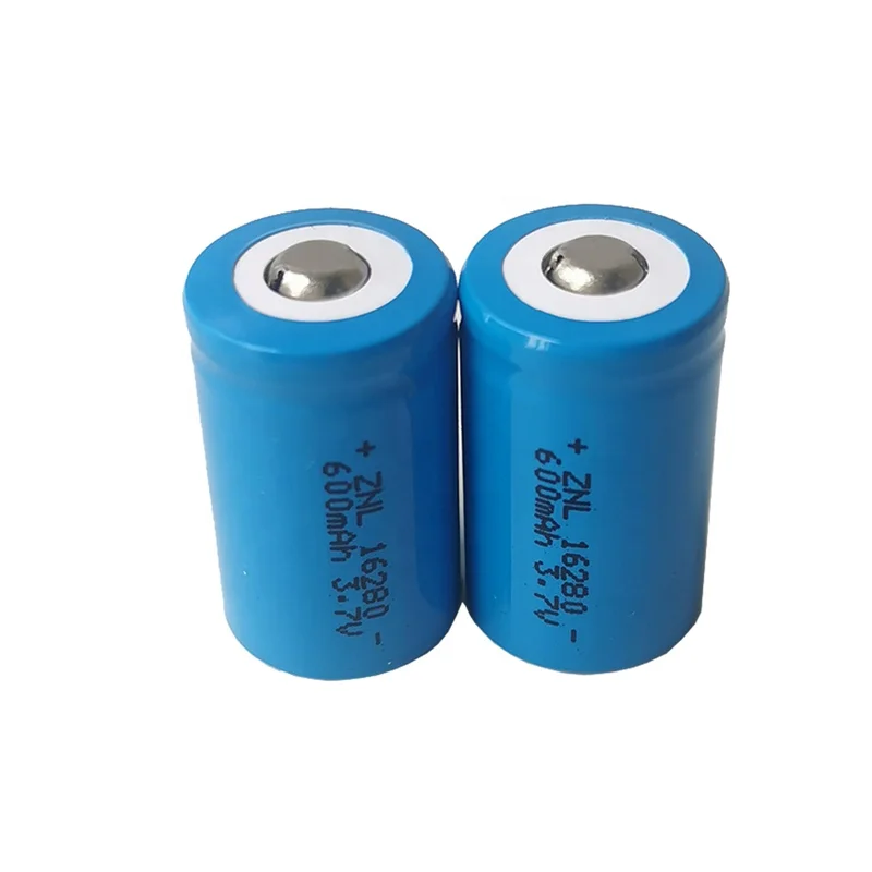 16280 3.7V 600mAh high quality cylinder lithium ion battery cell in stock