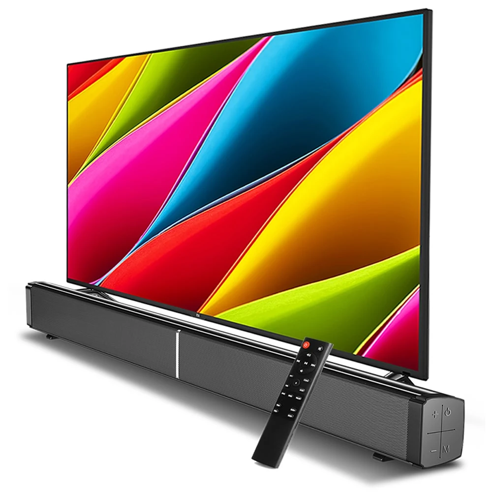 High Quality 2.0 Blue tooth Sound bar Surround Speaker For TV  Aux in Line in USB Optical coax For Home Theatre System