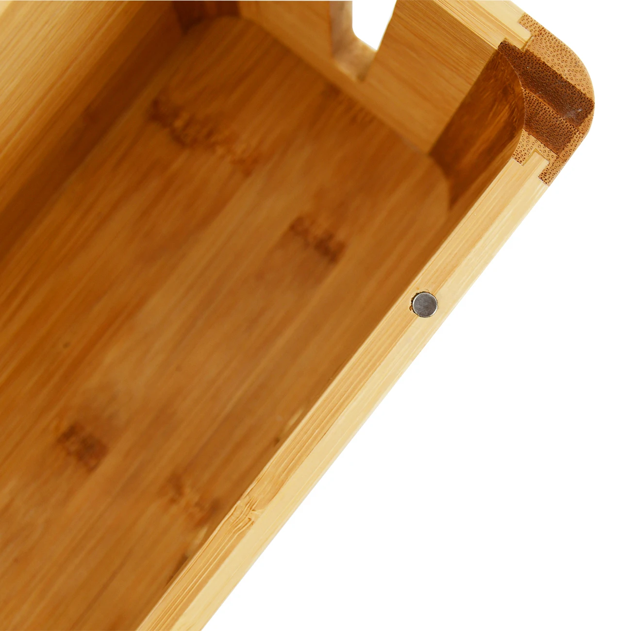 Bamboo Wood Cable Management Box Power Strips Organizer