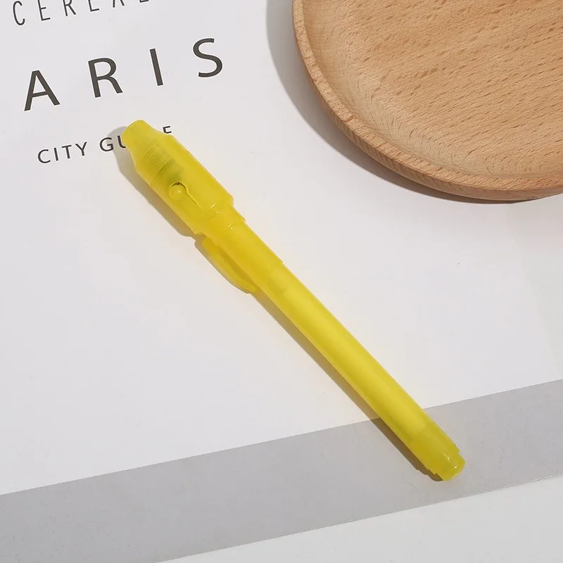 Cadia Invisible Ink Pen Spy Pen Built with UV Light LED Blacklight Magic Marker for Secret Message Kids School Gift
