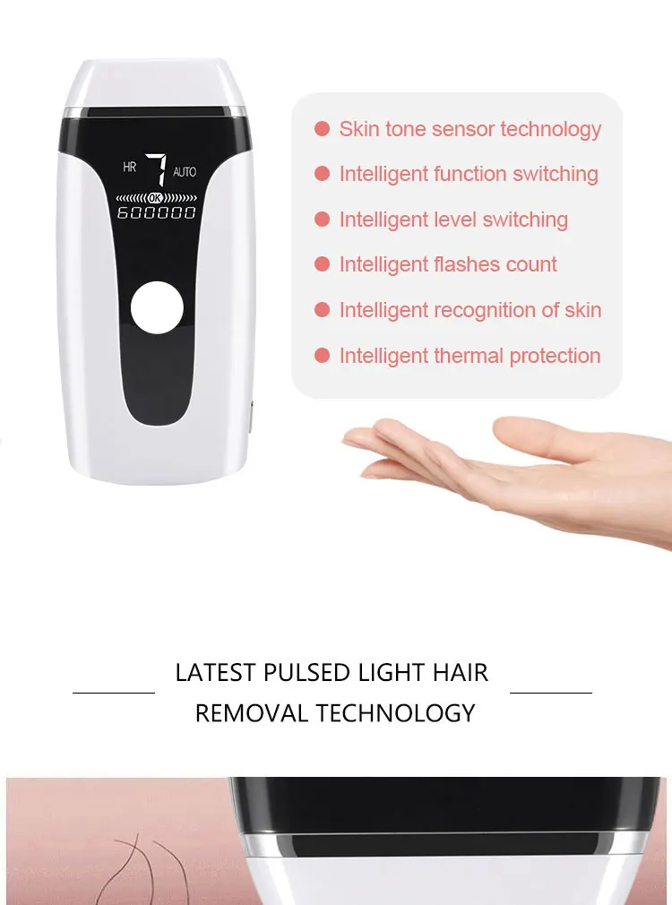 auto laser FAD medical sensitive bikini hair skincare continue mode auto  permanently painless IPL hair removal device at home