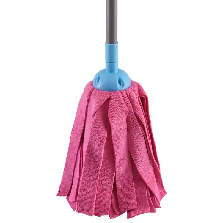Multi-Function Eco-Friendly and Durable Microfiber Mop Washable Wet Cloth for Floor Cleaning with Aluminum Pole Plastic Basket