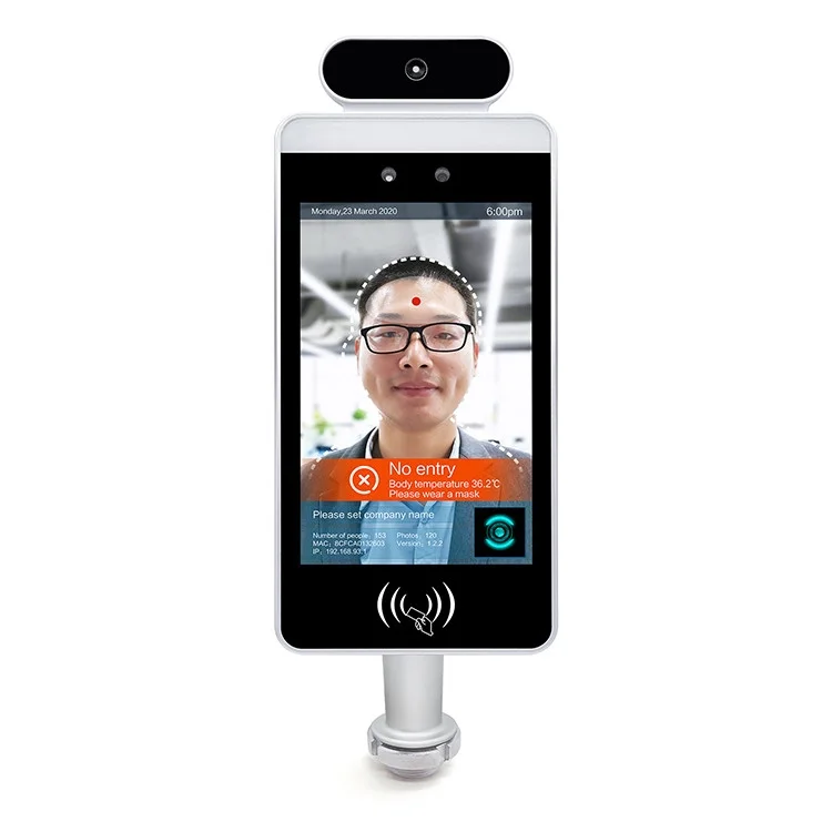 Provided SDK 8 Inch Facial Recognition Door Access Control System Biometric Face Recognition