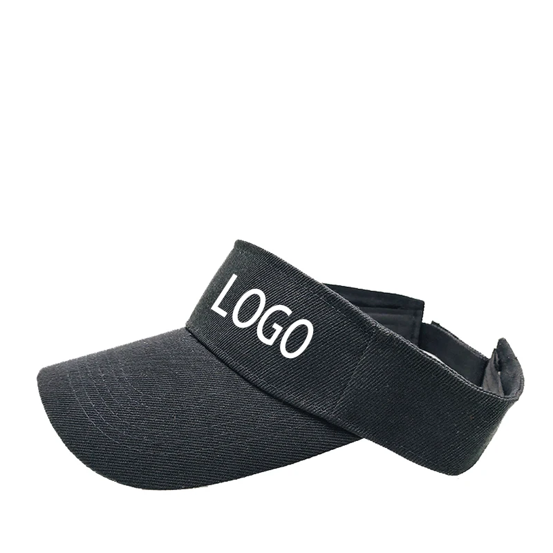 Plain Men Women Sport Sun Visor hat One Size Adjustable Cap Custom Cloth visor