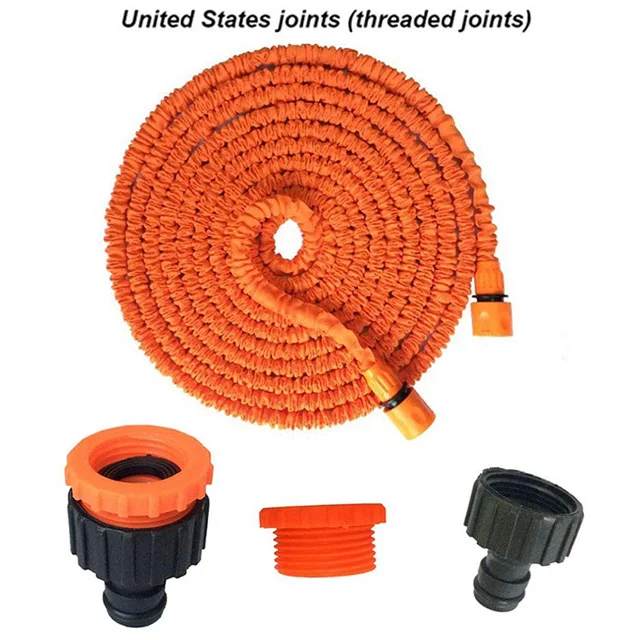 Newest 2021 High Quality Soft Flexible Garden Telescopic 50ft Orange Expandable Water Hose
