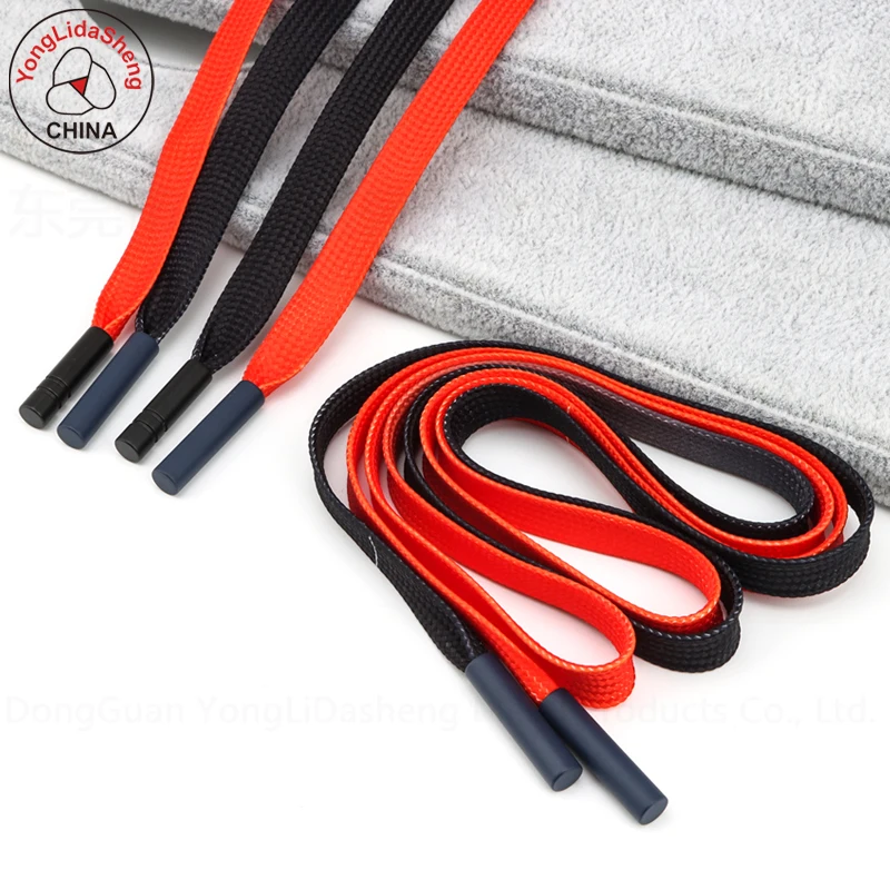 Shoelace Manufacture High Strength 8mm Custom Flat Braided Shoelaces for Sneakers