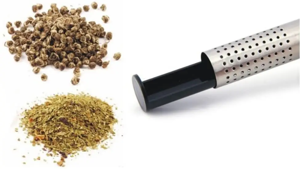 Wholesale Food Safe Pipe Mesh Tea Filter Stainless Steel Metal Tea Infuser Tool Tea Strainer Stick