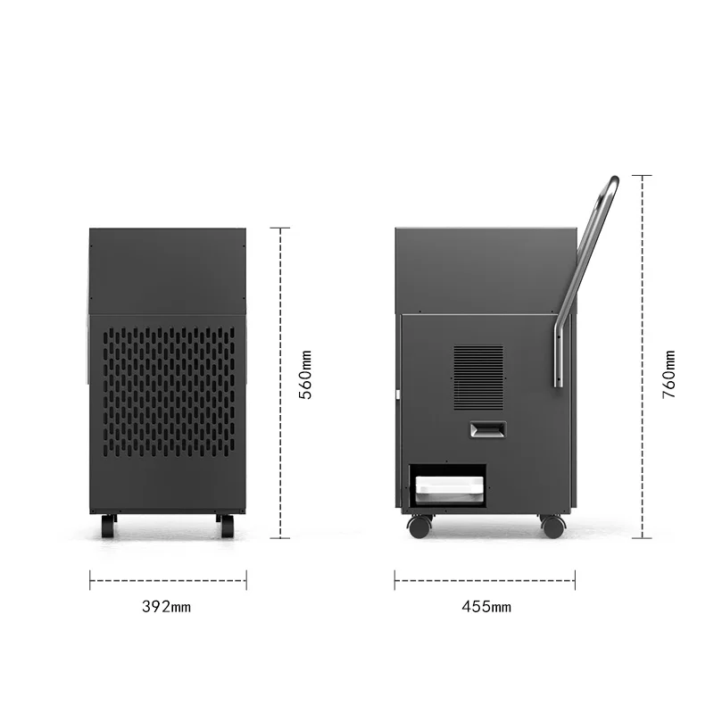 High-Power Smart Automatic Defrost Industrial Adjustable Humidistat Washable 50L Air Dehumidifier For Commercial