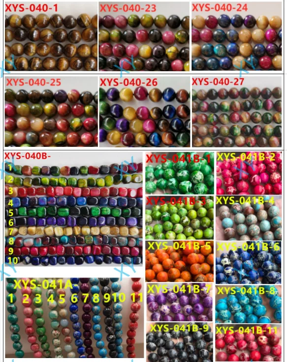 6mm Royal Blue Tiger Eye Stone Beads