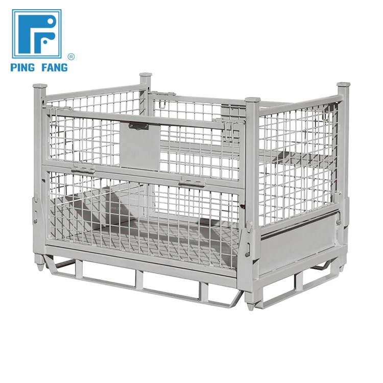 Сверхпрочный надежный безопасный жесткий Контейнер с большой грузоподъемностью, складной Штабелируемый контейнер