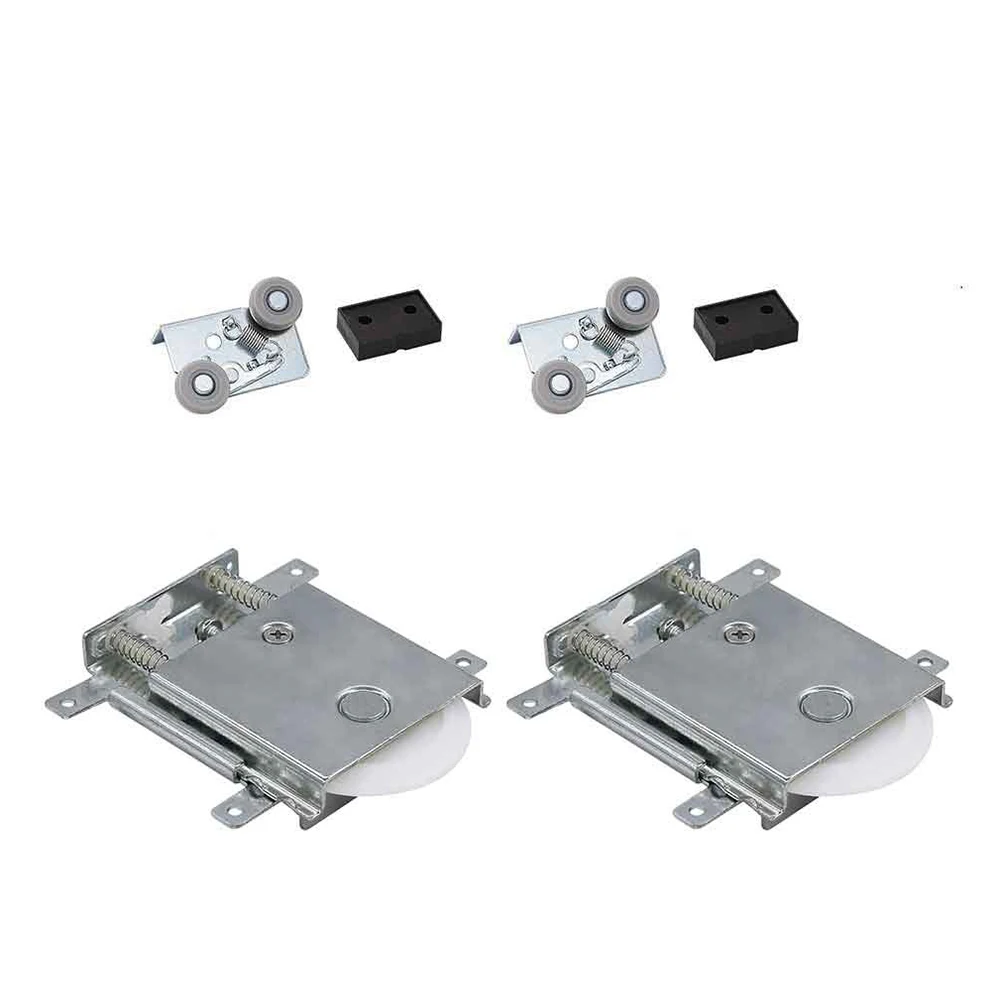 Door Hardware Visible Sliding Door Roller For Wooden Door Wholesale Soft-closing Damper Sliding Wood Door Hanging Roller