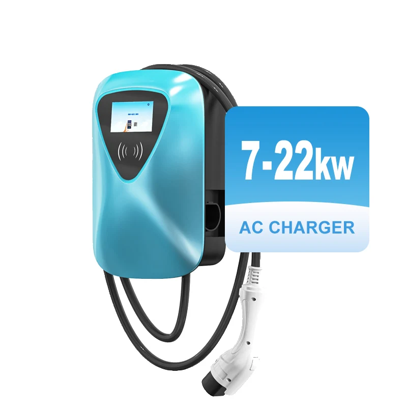 Hongjiali 220 В до 380 В smart ocpp gbt type 2 Коммерческая 7kw 11kw 22kw wallbox ac зарядное устройство для электромобилей ev зарядная станция