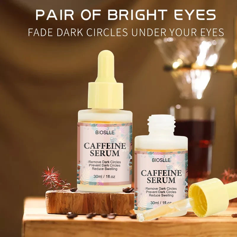 Custom Logo New Arrival 30ml Reduce Dark Circle Serum Brightening and Moisturizing Face Caffeine Essence