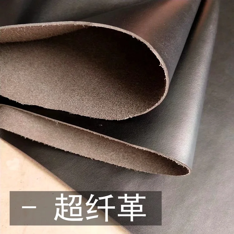 High quality Fashion faux Cow pattern 203 colors Microfiber PU Synthetic leather fabric thick 0.8-1.4 mm for belts, shoes, bags