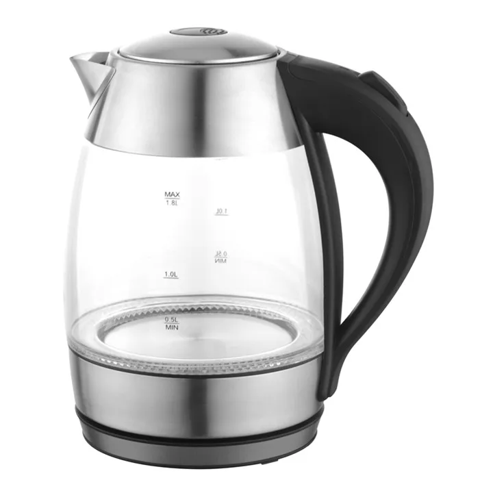1.7 liter 2200W cordless glass electric kettles