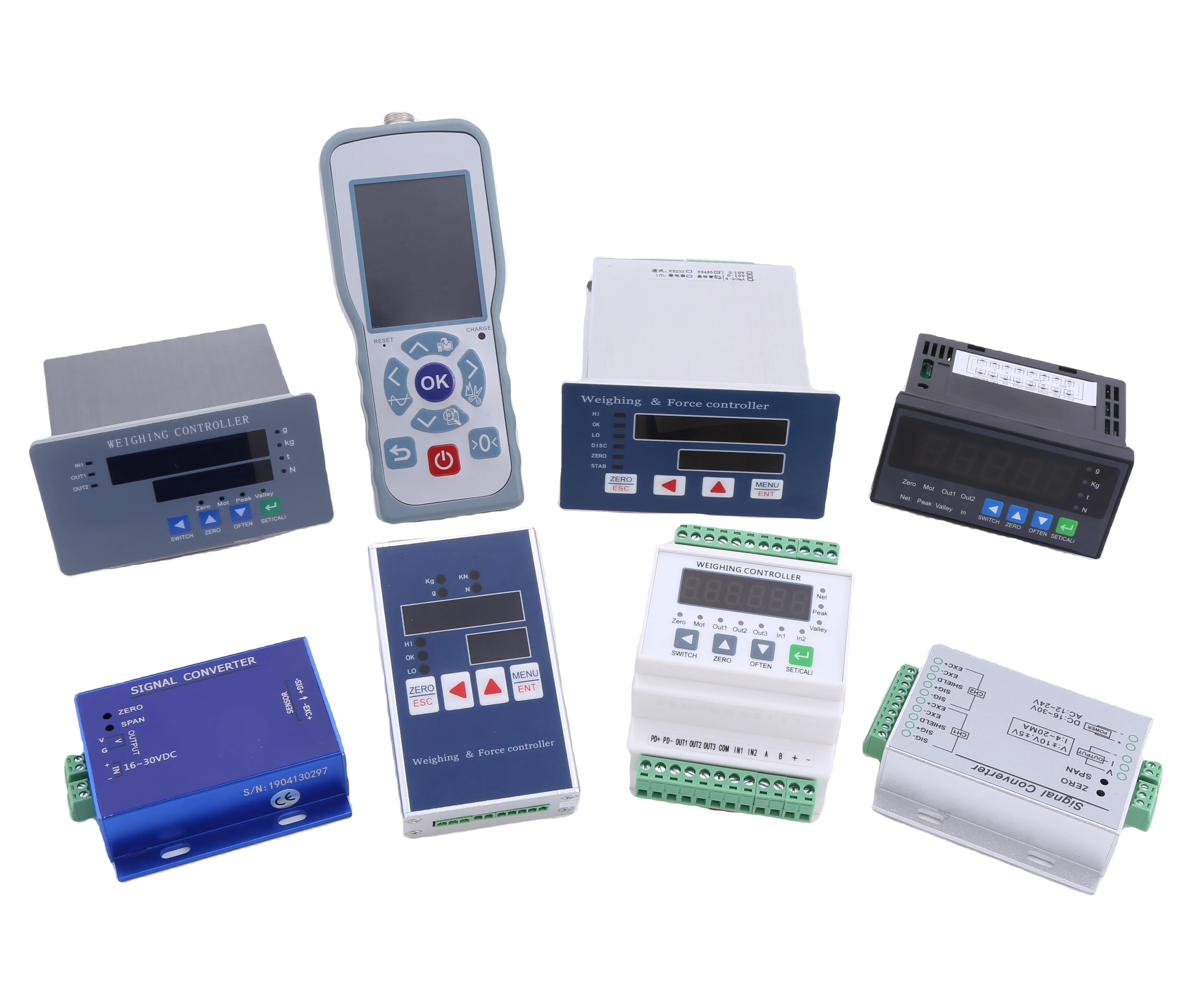 Fibos Load Cell 4-20mA RS485 Modbus-RTU Relay Output Signal Weighing Indicator Amplifier PLC Input For Weight Monitoring