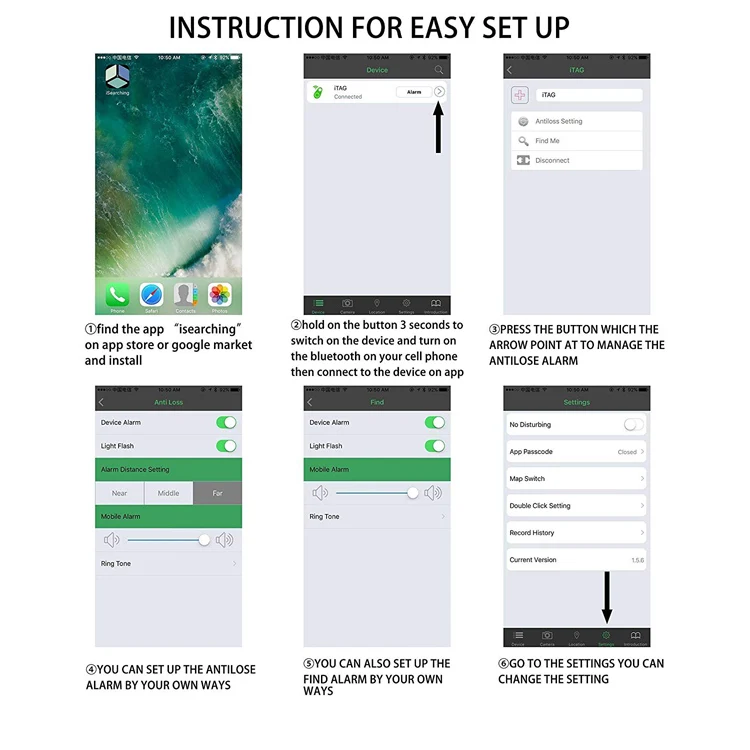 Anti Lost Smart Wallet Key Finder Bluetooth Pet Dog Tracker