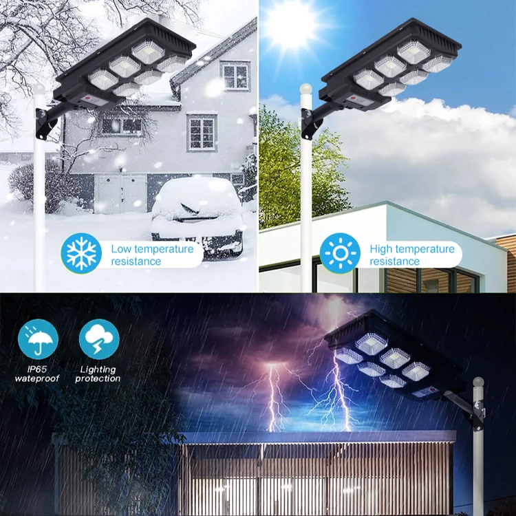 Factory Price Ip65 Waterproof ABS 400w 600w 800w 1000w 1200w 1400w Integrated All In One Solar Led Road Light