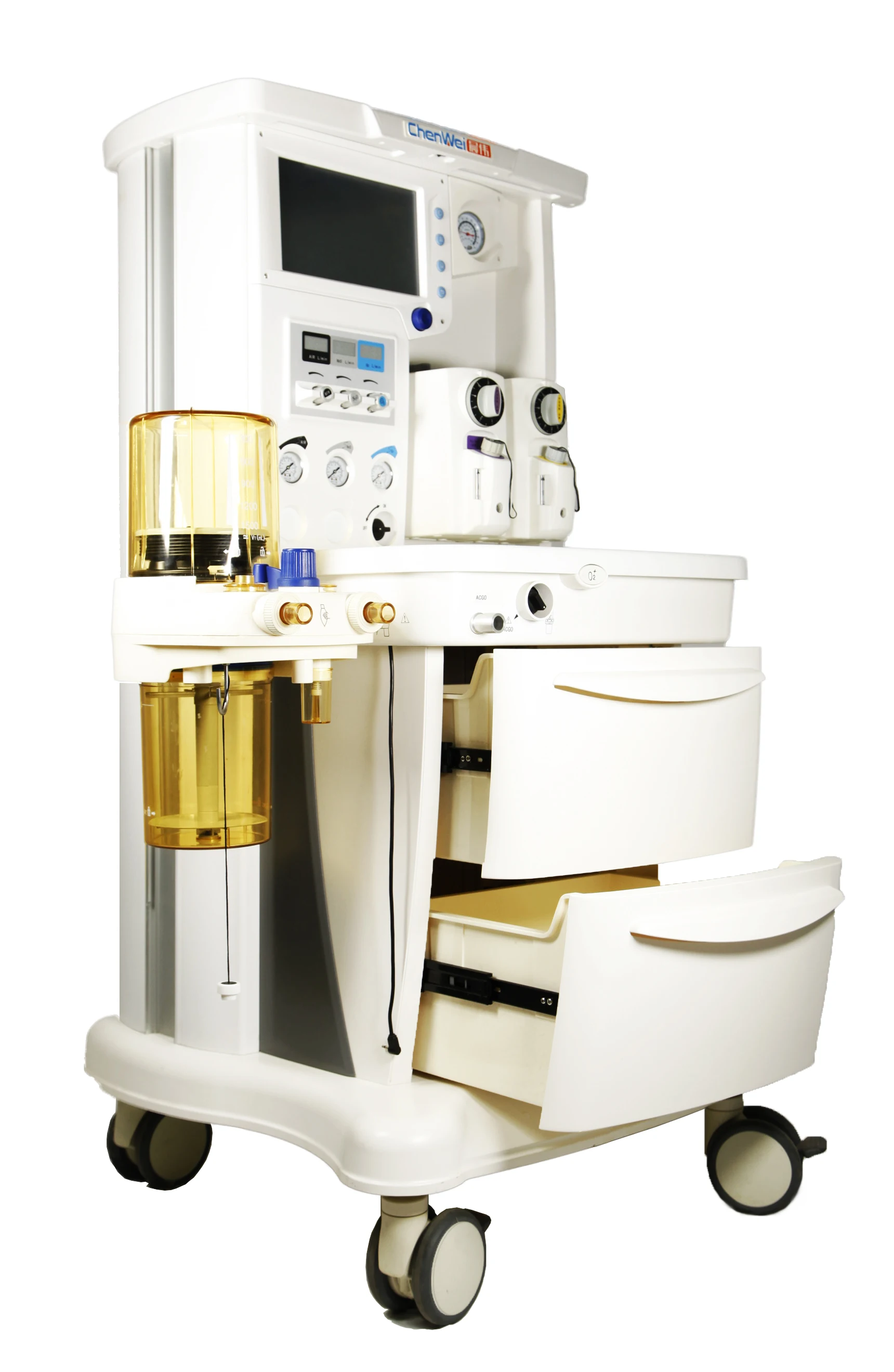 Chenwei patient monitor with printer ICU & Emergency Anesthesia Machine With Electronic Display Flowmeter