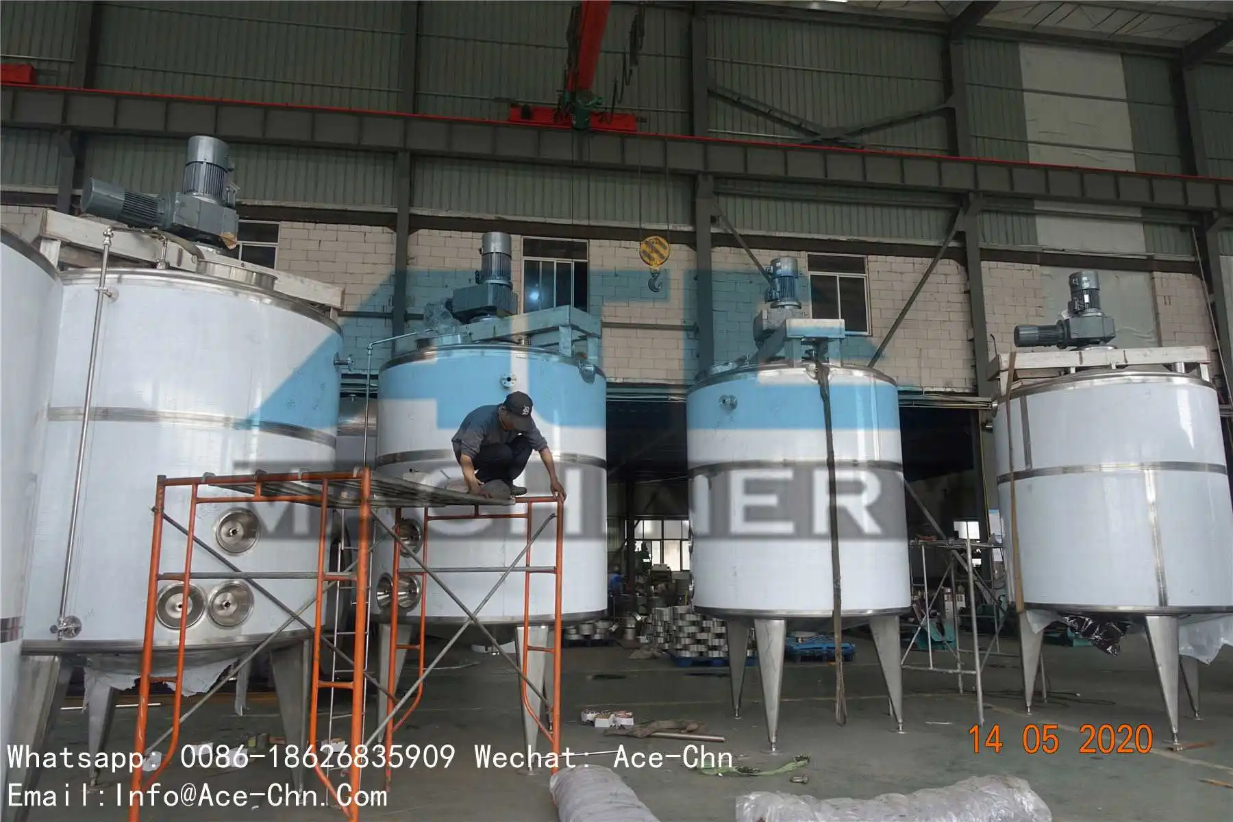 Soap Making Machine Liquid Mixing Tank Toilet Production Line