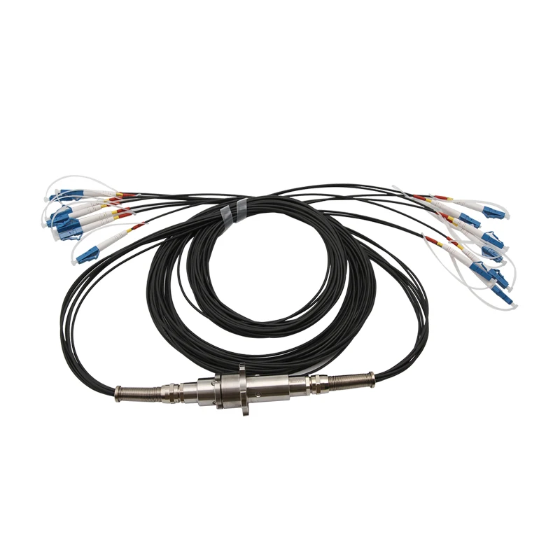 6-channel optical fiber slip ring,300rpm,IP rating 65 or 67,Max Optical power 23dBm