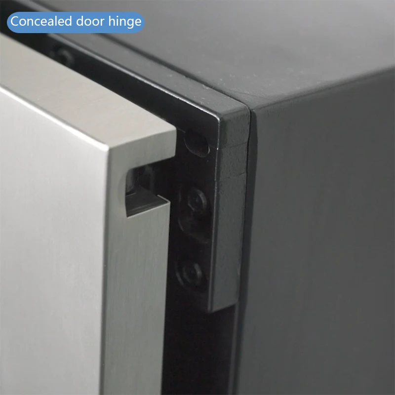 Best-Selling 24 Inches French Stainless Steel Double Glass Door Silluette Beverage Wine Cooler