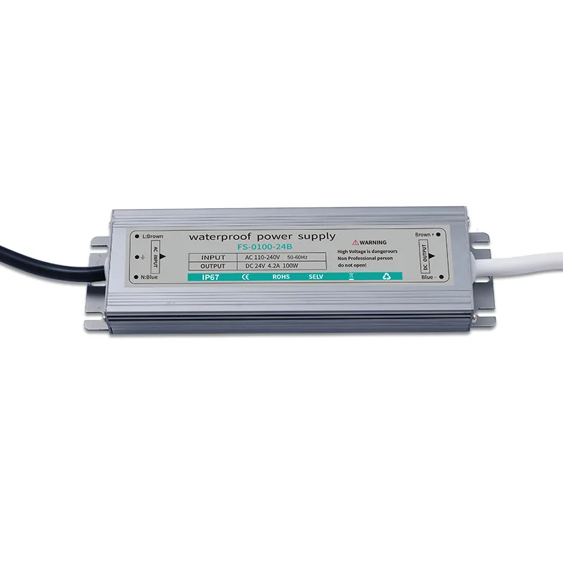 Ультра-тонкий каблук 12V 24V 80 Вт регулируемый непромокаемые водонепроницаемый светодио дный блок питания для приготовления пищи на воздухе светодио дный освещение