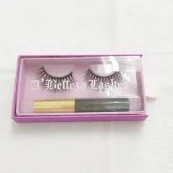 Private Label Eyelashes Magnetic Eyeliner No Glue Magnet Eyelashes Set For Individual Magnetic Lashes