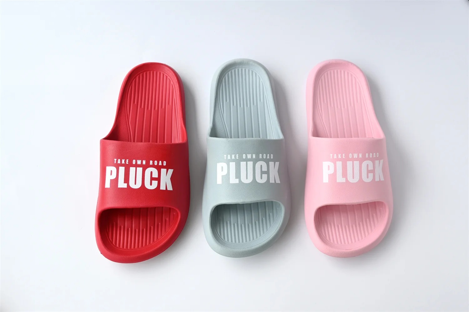 Summer EVA Slippers Anti-Slip Flat Slide-on Sliding Sandals with Foam Comfortable and Stylish