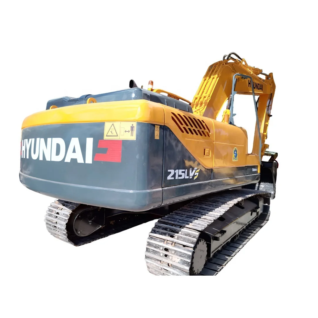 Низкая цена большой гусеничный экскаватор HYUNDAI 215L 21ton хороший рабочий Подержанный агрегат с деталями