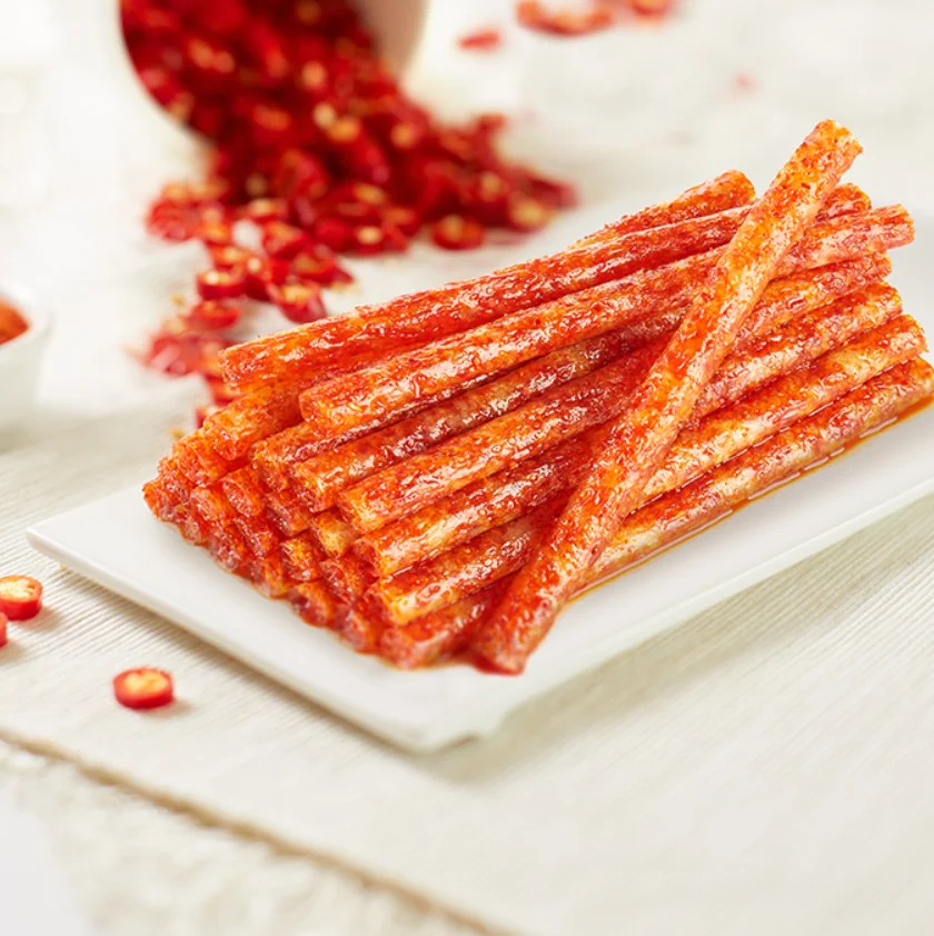 Hot selling Weilong Vegetarian Gluten Big gluten and spicy sticks Net red spicy gluten