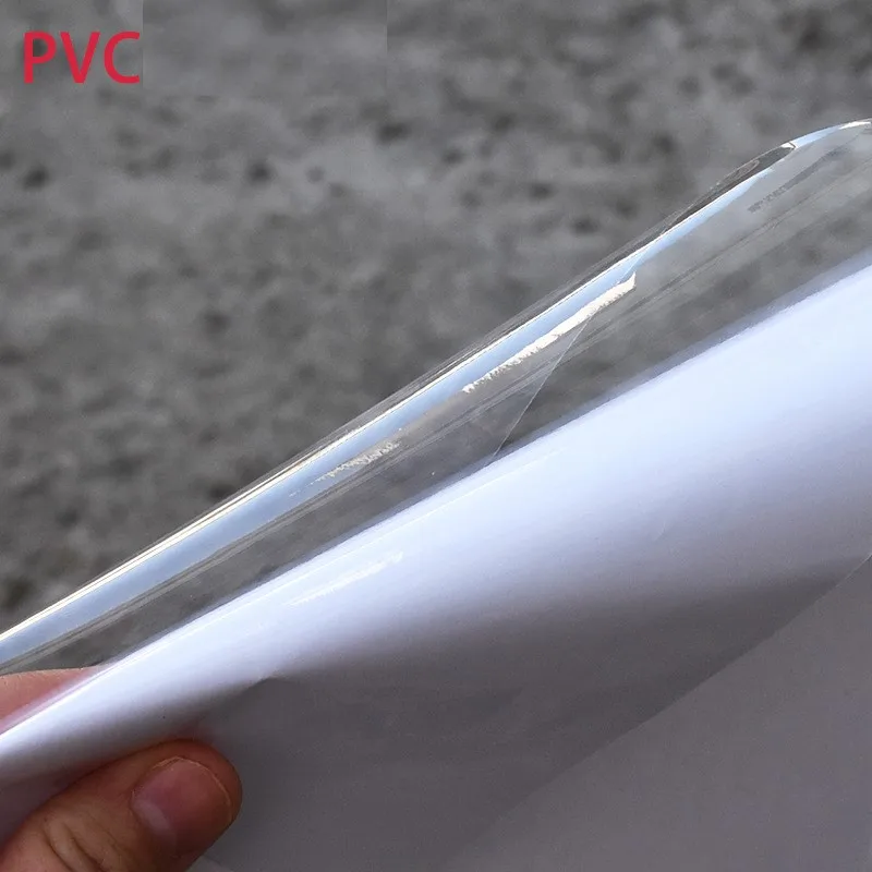 Clear electrostatic film static cling pvc window film for screen/uv printing