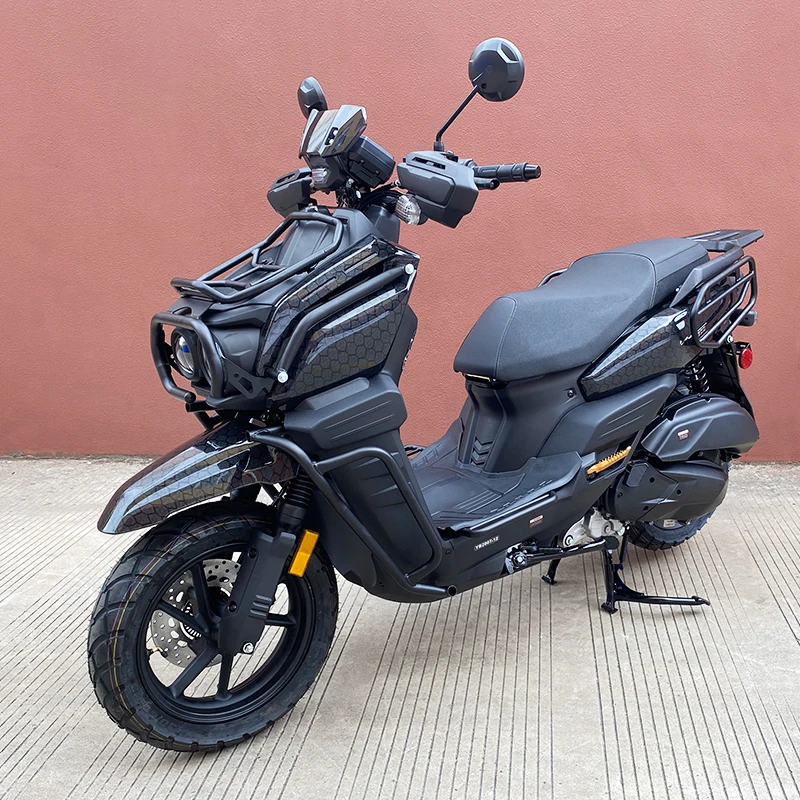 EPA DOT Certified 200cc Gasoline Moped Aluminium Road Motorcycle Air Cooled EFI System Front Rear Disc Brake Max Speed 95km/h