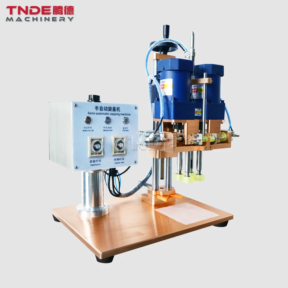 TDX-S2M Полу Автоматический спрей насос флакон-капельница настольная укупорочная машина для пластиковых бутылочных крышек машина На складе